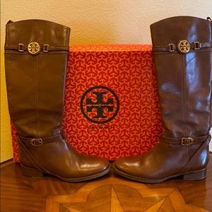 Tory Burch Calista Boot in Almond size 9